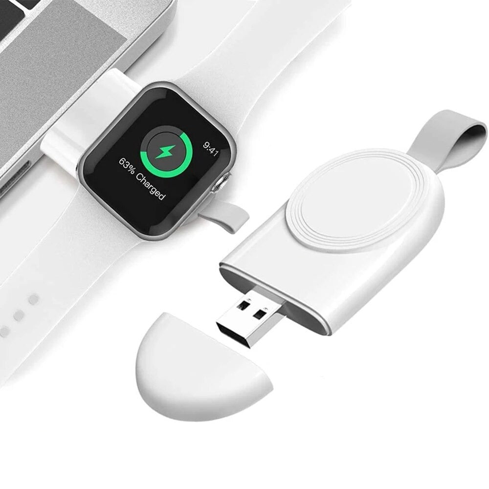 Kabelloses Ladegerät für Apple Watch | USB-C oder USB Anschluss, 82 x 37 x 13 mm | Kompakt, universell kompatibel 3