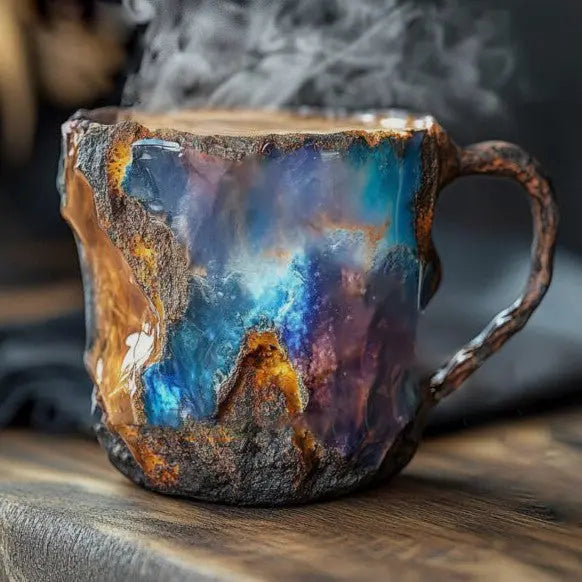 Kaffeetasse im Kristall-Design handgefertigt 250 ml