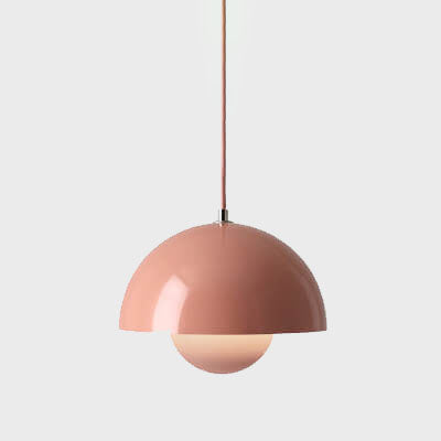 Halbkugel Pendelleuchte Metall | Nordisches Kuppel Design mit E27 Fassung | Gleichmäßiges Licht für Wohn- und Essbereich 14