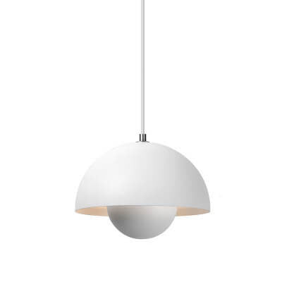 Halbkugel Pendelleuchte Metall | Nordisches Kuppel Design mit E27 Fassung | Gleichmäßiges Licht für Wohn- und Essbereich 19