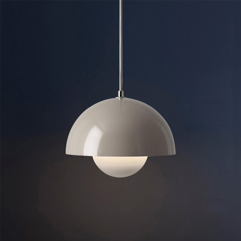Halbkugel Pendelleuchte Metall | Nordisches Kuppel Design mit E27 Fassung | Gleichmäßiges Licht für Wohn- und Essbereich 11