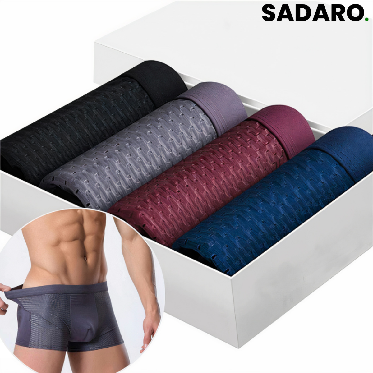 2+2 Gratis | Boxy™ - Bambus-Schaumstoff Boxershorts