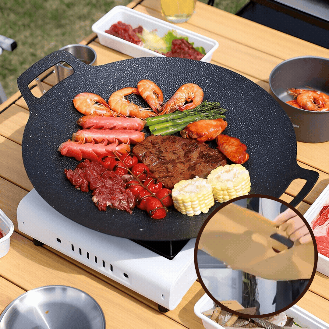 GrillXpert™ - Antihaft-Stein-Grillpfanne