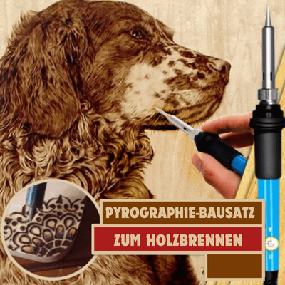 PyroCraft Pro™ - Pyrographie-Bausatz - Heute mit 28 Anhängen gratis!