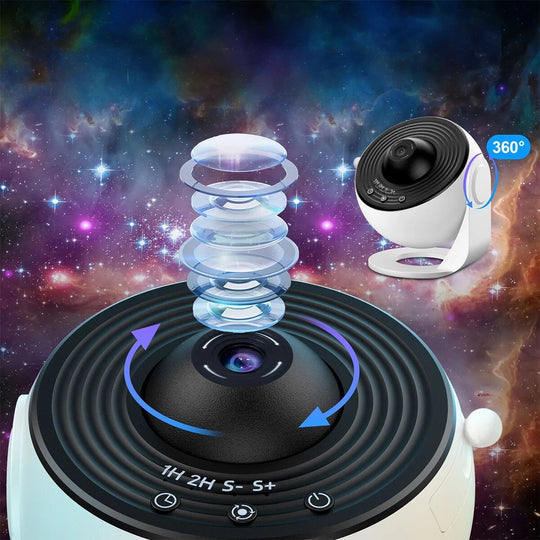 Galaxie Projektor Sternenhimmel | 13 HD-Projektionen, USB-Anschluss | Leiser Betrieb für Schlafzimmer und Deko 4