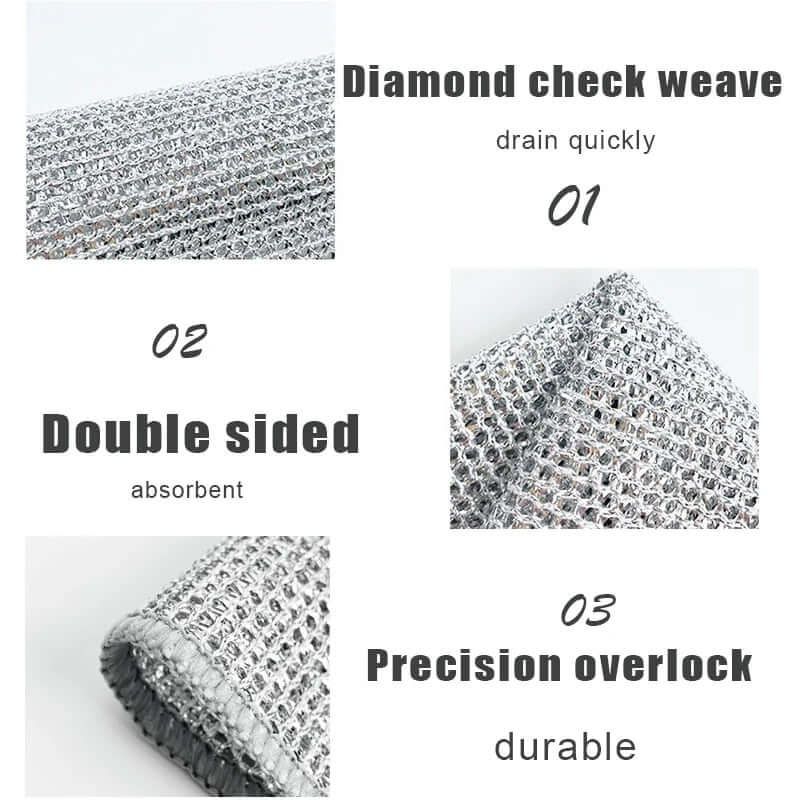 CleanFass™ Set - Doppelwäscher aus Edelstahl (10 Stück)