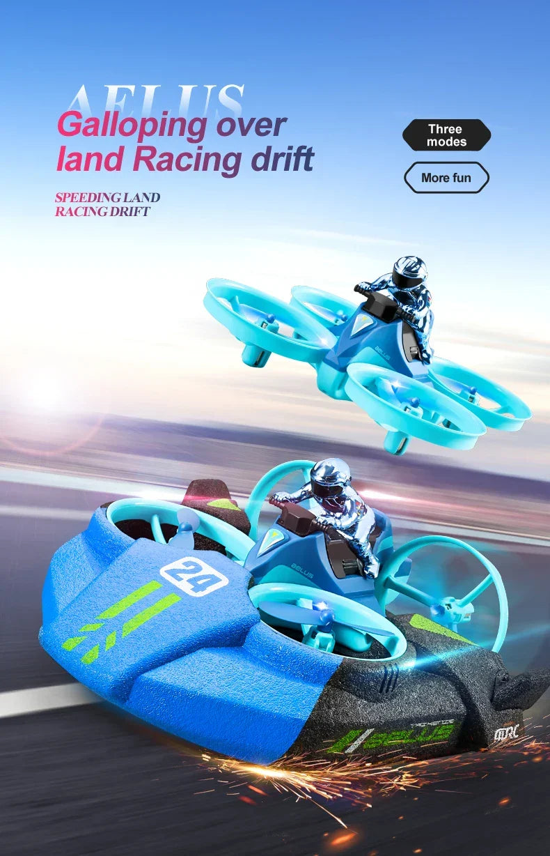 3-in-1 RC Drone Hovercraft Water Land Air Vehicle - Product detail 8