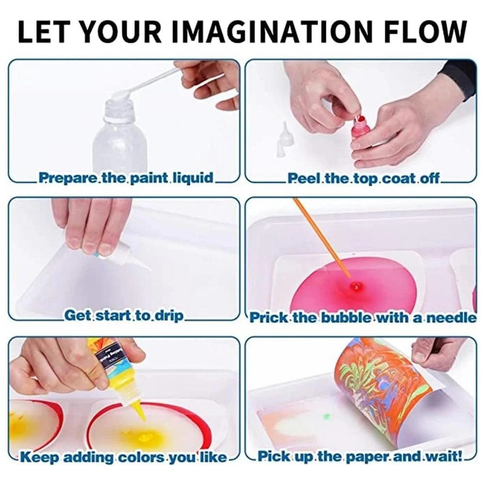 MarblingSet™ - Entfalten Sie Ihre Kreativität mit dem Aquarell-Marmorierset