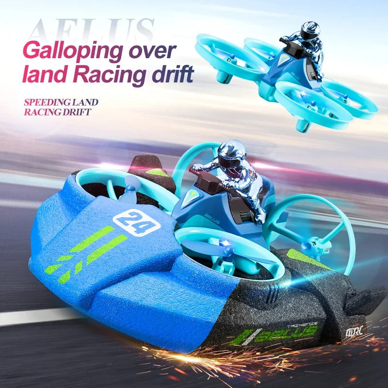 3-in-1 RC Drone Hovercraft Water Land Air Vehicle - Product example