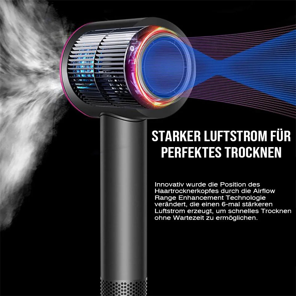 Haartrockner mit Ionen-Technologie und Diffusor | 5 Styling-Aufsätze, 110.000 U/min Motor | Ionen-Ausstoß, 100-240 V 7