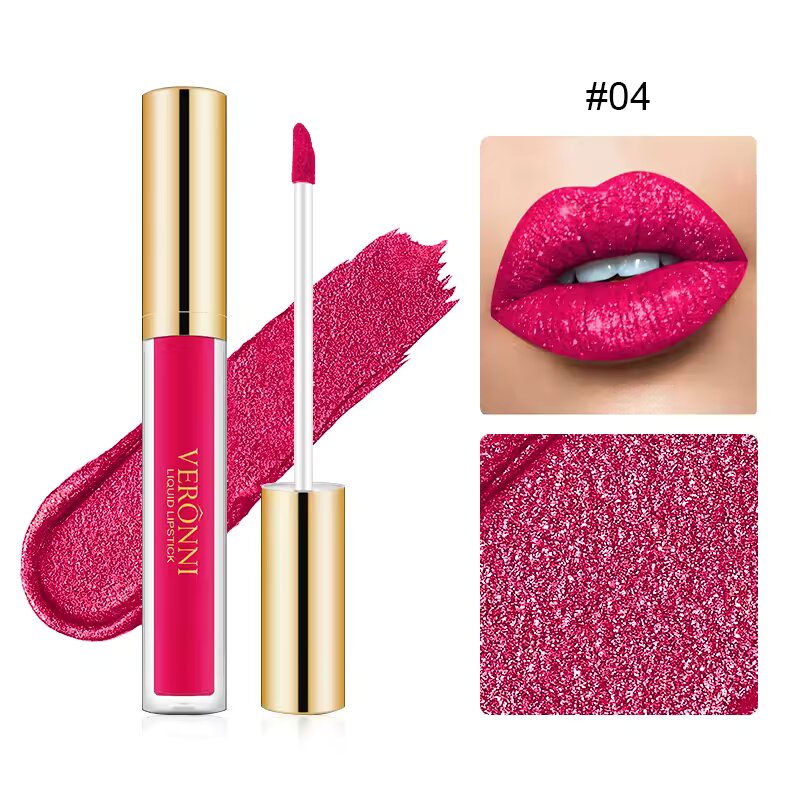 Liquid Lipstick Damen | Langanhaltender Glanz 12 Stunden ohne Abfärben | Mit Kamille & Sojaextrakt für gepflegte, weiche Lippen 4
