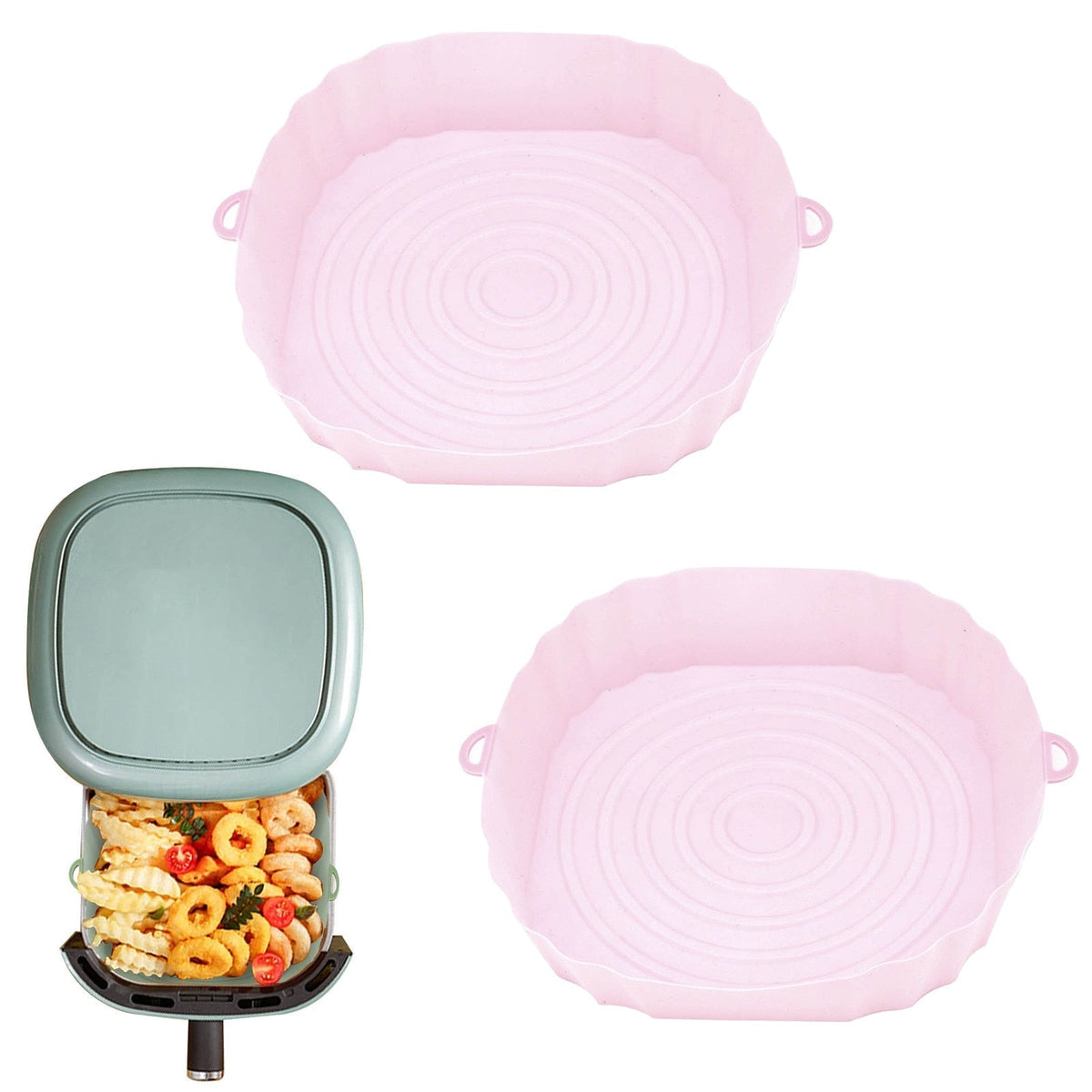 1+2 Gratis | EZClean Fryer - Wiederverwendbare Airfryer-Silikonschalen