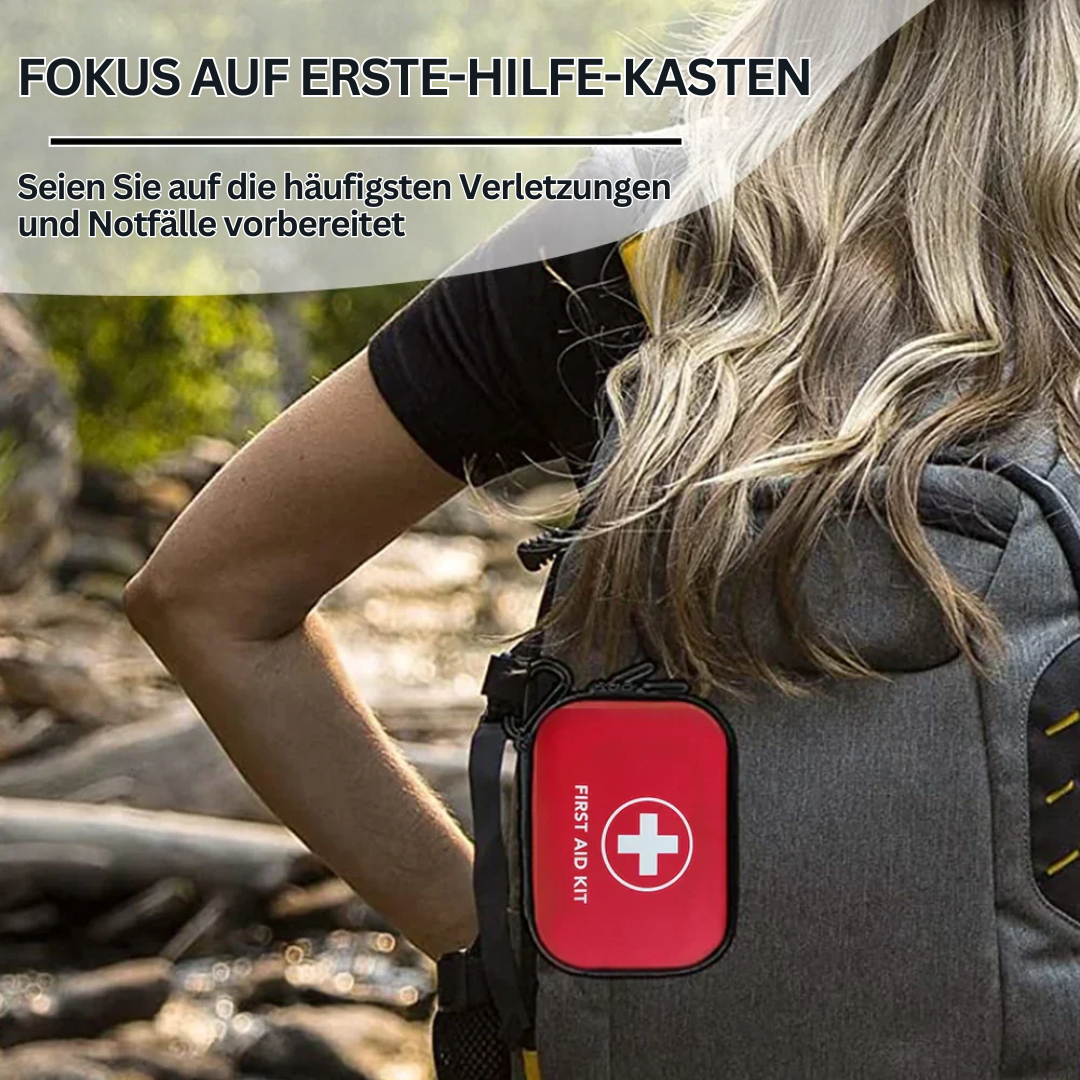 Erste-Hilfe-Set 91-teilig | Stoßfestes EVA-Gehäuse mit PU-Oberfläche | Komplettausstattung für Auto, Reise und Outdoor 7