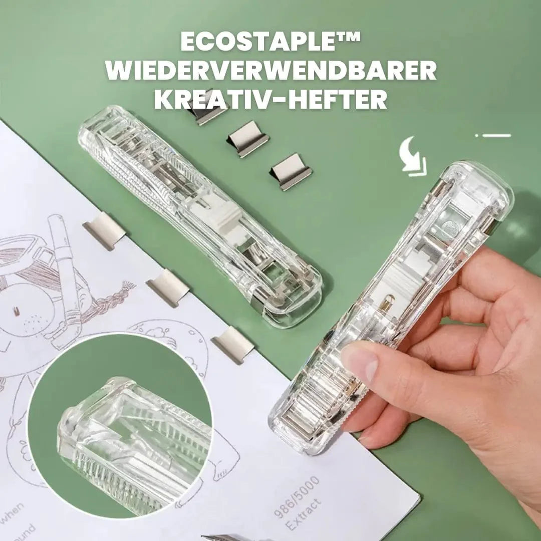1+1 Gratis | EcoStaple™ - Wiederverwendbarer Kreativ-Hefter