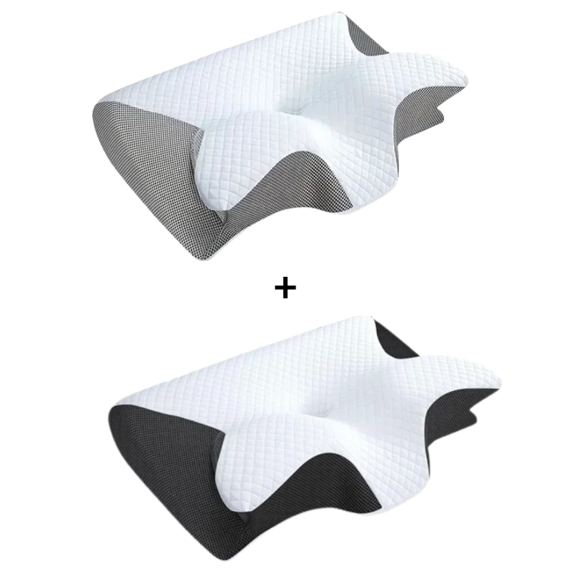 Ergonomisches Nackenstützkissen Memory-Schaum | Passt sich Kopf- und Nackenkontur an | Für schmerzfreien, erholsamen Schlaf 12