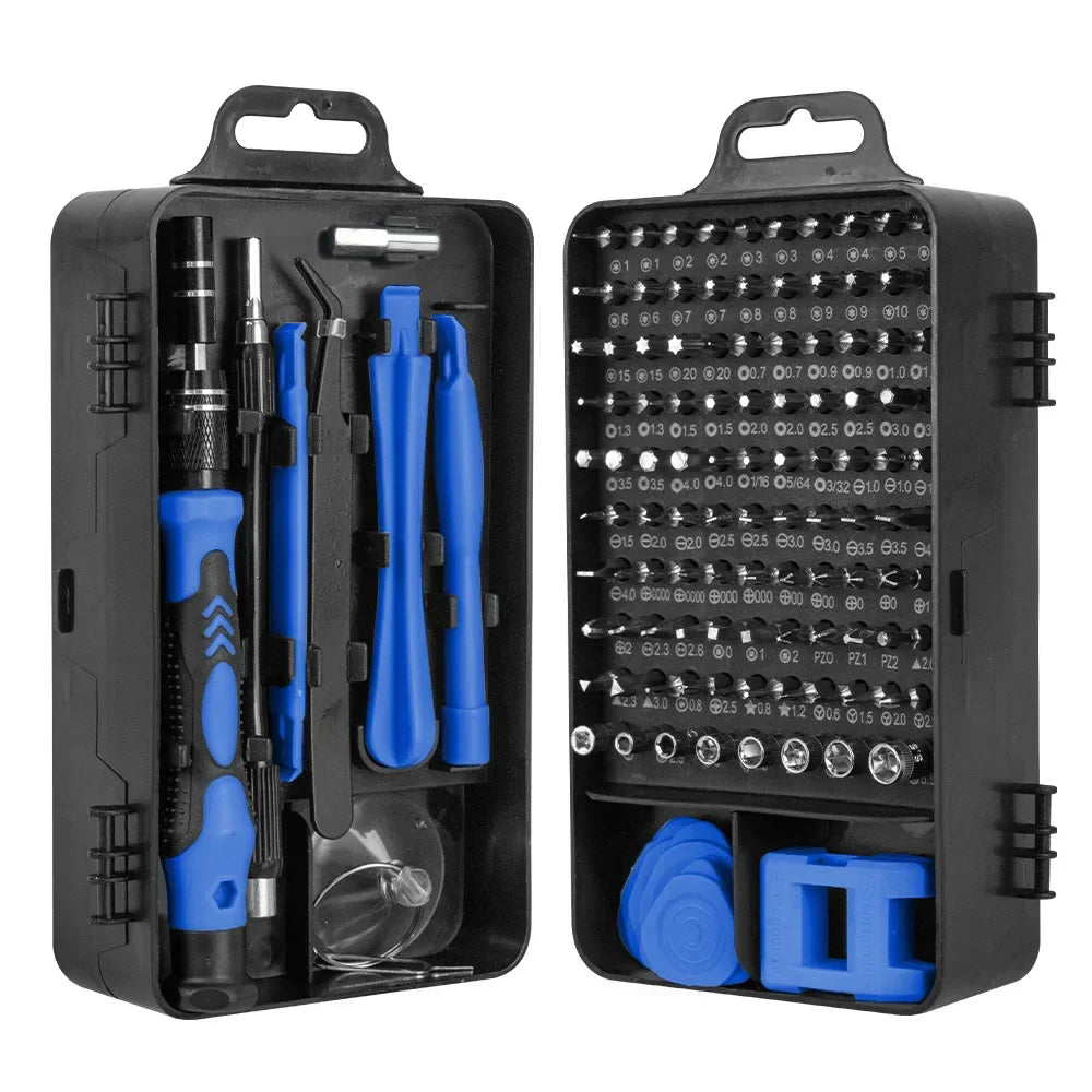 Präzisionsschraubendreher-Set 115-teilig Edelstahl | Magnetische Bits, 4 Farben | Für Handy, Laptop & Elektronik-Reparaturen 6