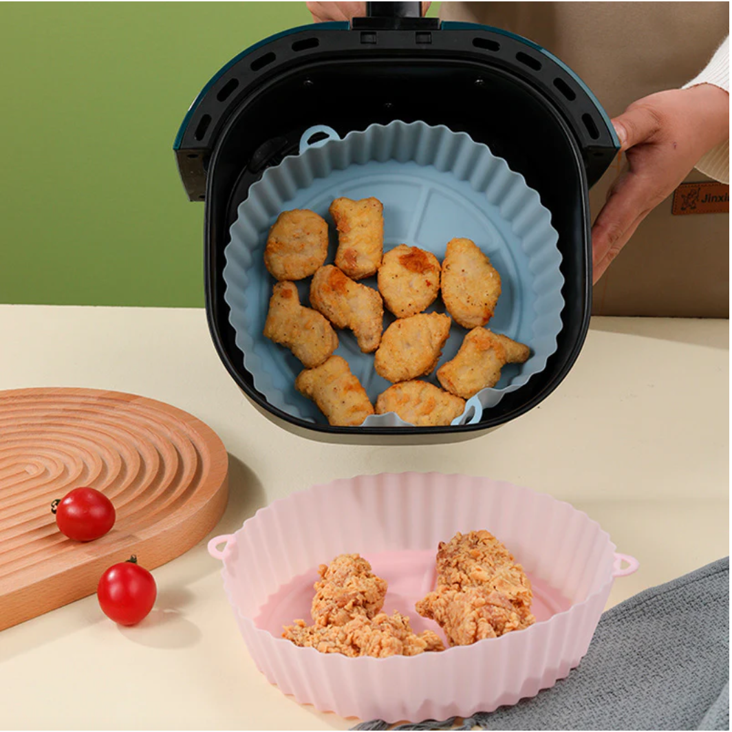 1+2 Gratis | EZClean Fryer™ - Wiederverwendbare Airfryer-Silikonschalen