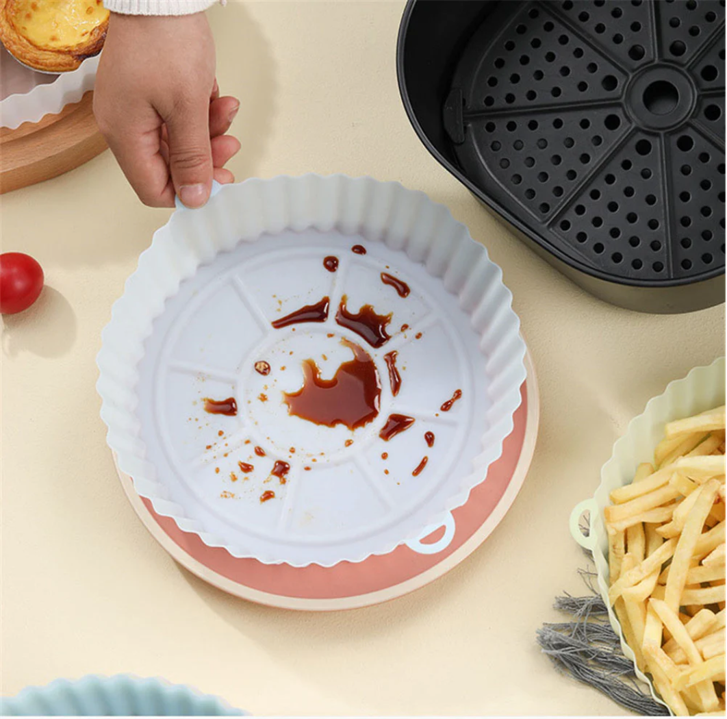 1+2 Gratis | EZClean Fryer - Wiederverwendbare Airfryer-Silikonschalen