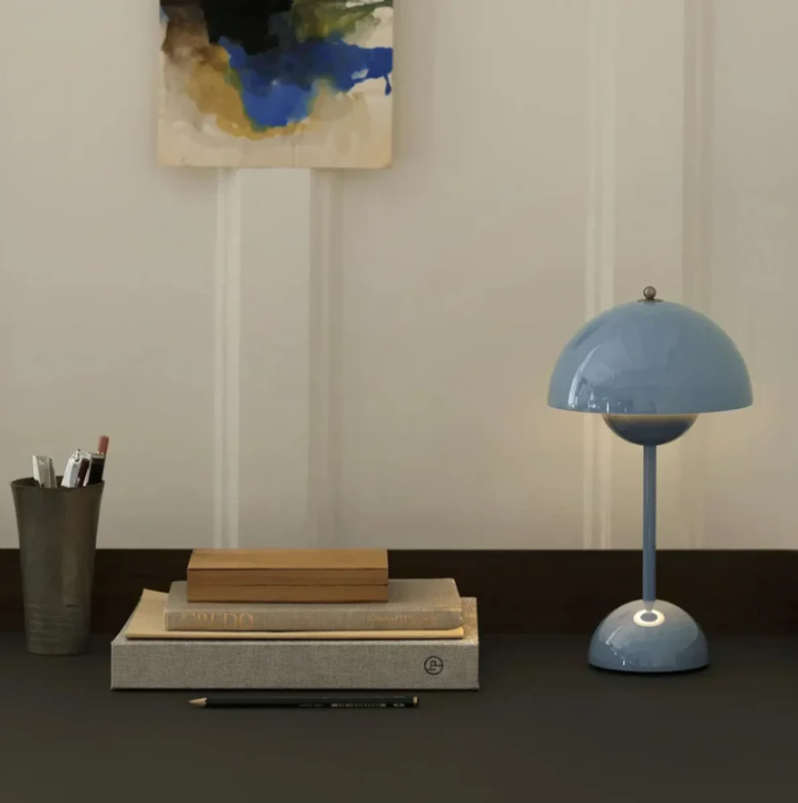 Touch-Tischleuchte Skandinavisches Design | Dimmbar in 3 Stufen, 8 Farben | Warmweißes LED-Licht ohne Blendung 9