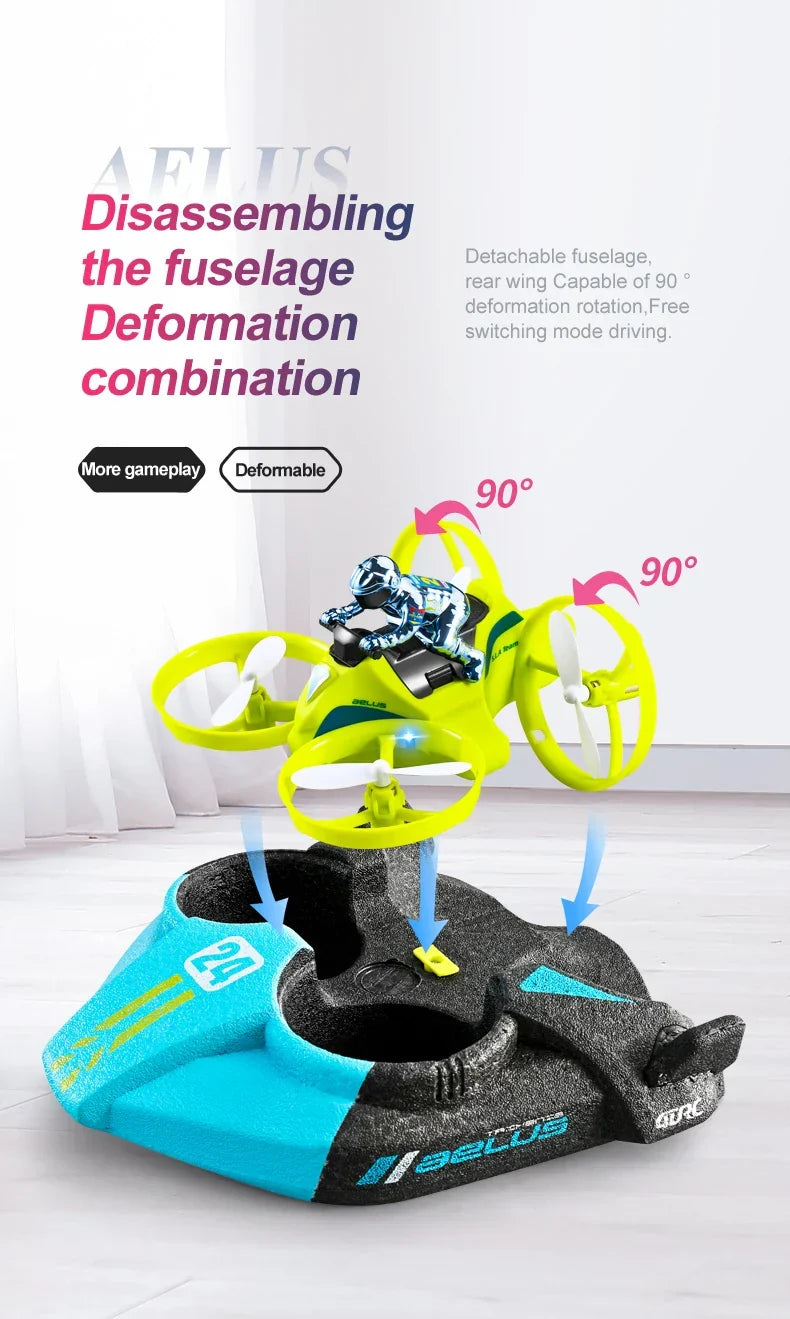 3-in-1 RC Drone Hovercraft Water Land Air Vehicle - Product detail 15