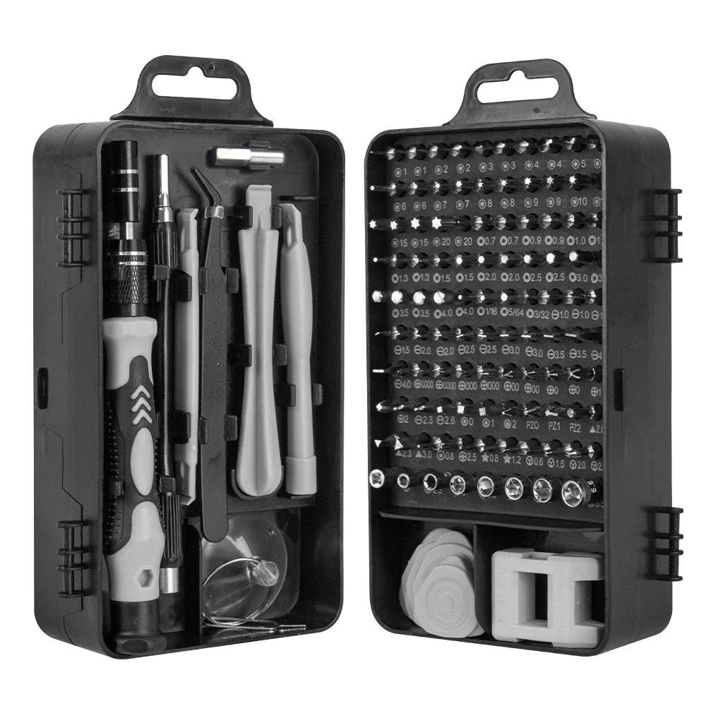 Präzisionsschraubendreher-Set 115-teilig Edelstahl | Magnetische Bits, 4 Farben | Für Handy, Laptop & Elektronik-Reparaturen 8
