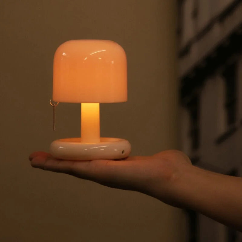 Sonnenuntergangslampe Mini, USB-wiederaufladbar, PC-Gehäuse | Warmes Dämmerlicht | 12 Std. Leuchtdauer, 2 Std. Ladezeit 10