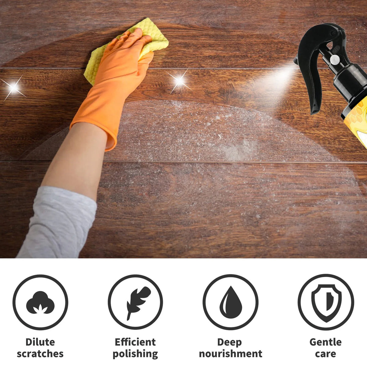 1+1 Gratis | WoodWax – Bienenwachs-Holzpolitur für Tiefenreinigung und Schutz