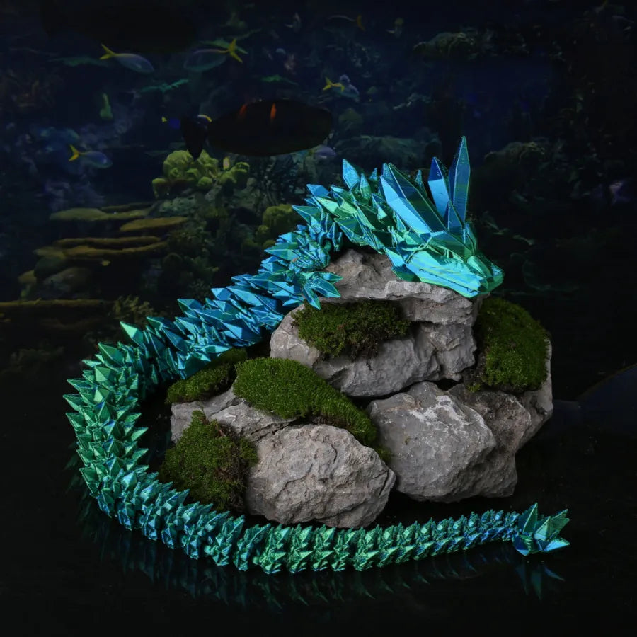 Dragy™ - 3D-gedruckter, gelenkiger Kristalldrache