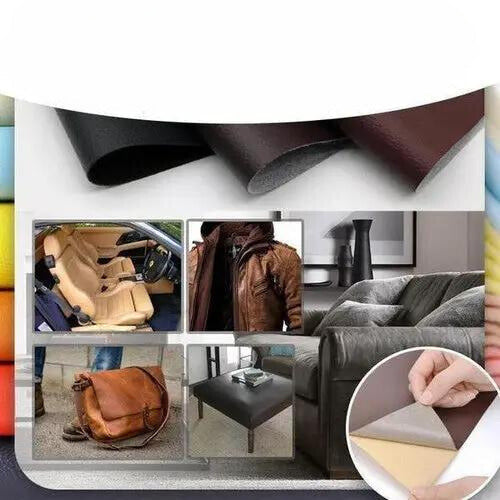 Selbstklebender Lederreparatur-Patch 50 × 138 cm | Zuschneidbar, 11 Farben | Wasserdicht & Robust für Sofa, Auto & Taschen 14