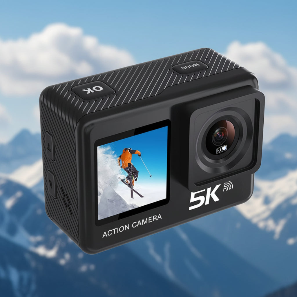 Actionkamera 5K Wasserdicht Kompakt Helmhalterung - Image 1