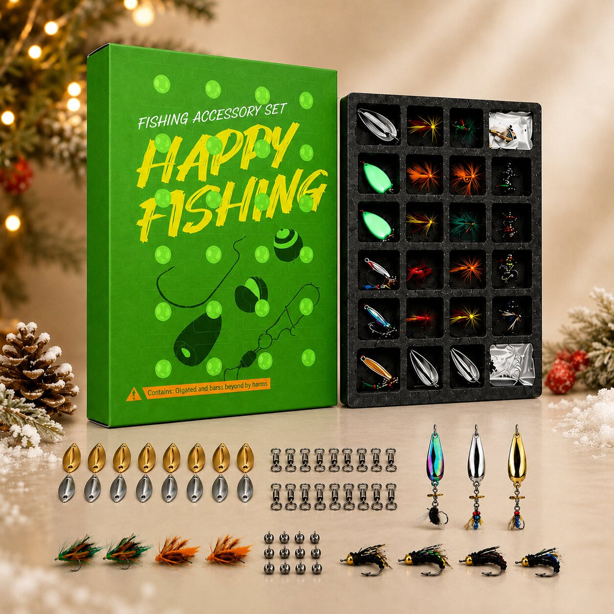 Adventskalender für Angler 2026 | 24 Fächer mit Angelködern & Zubehör | Geschenkidee für Angler zu Weihnachten 1
