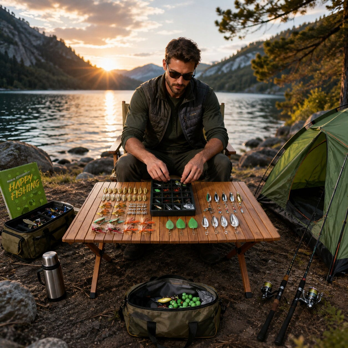 Adventskalender für Angler 2026 | 24 Fächer mit Angelködern & Zubehör | Geschenkidee für Angler zu Weihnachten 6