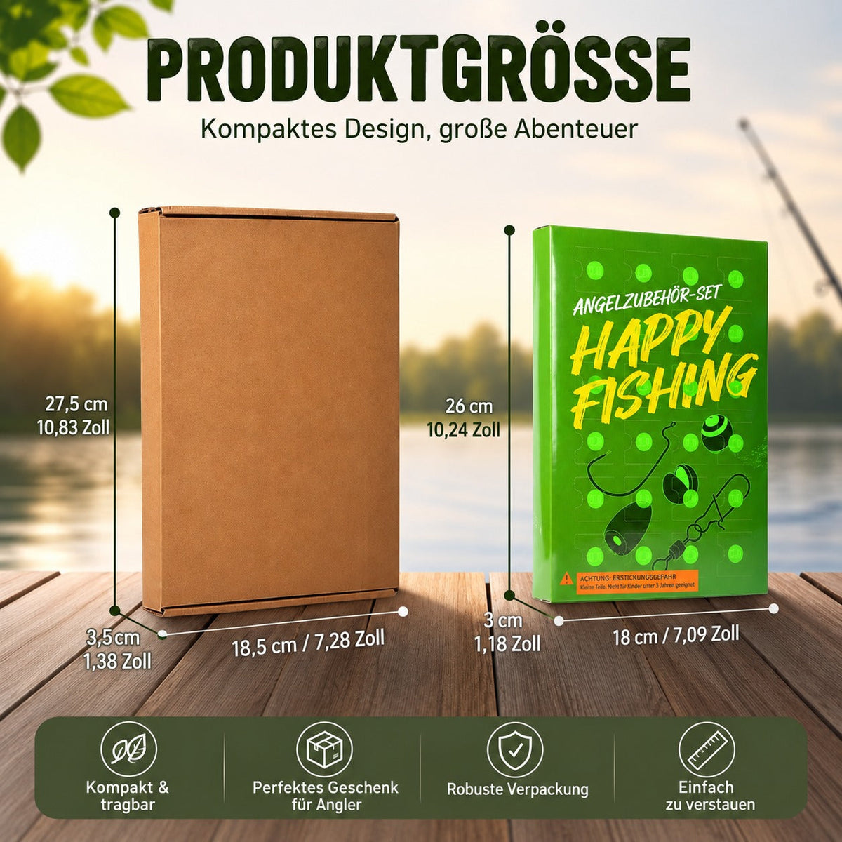 Adventskalender für Angler 2026 | 24 Fächer mit Angelködern & Zubehör | Geschenkidee für Angler zu Weihnachten 7