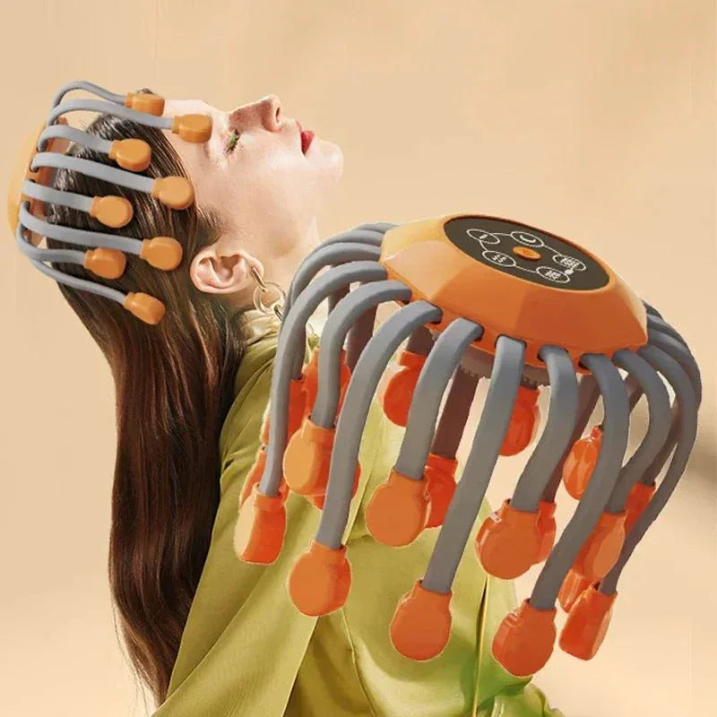 Appareil de Massage du Cuir Chevelu – Relaxation Instantanée, Lumière Rouge et Stimulation Capillaire - Rondor