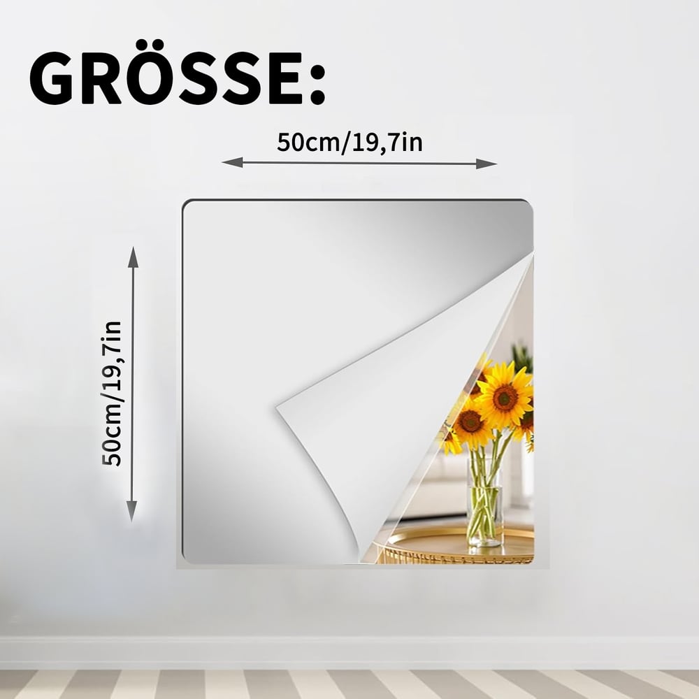 FlexiMirror™ – Flexible, bruchsichere Spiegel-Folie
