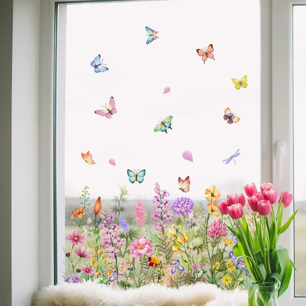 1+1 Gratis | FlowerSticky - Fenstersticker