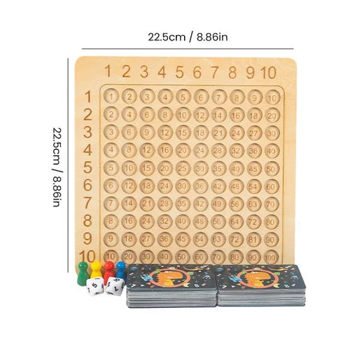 MathSmart™ – Multiplikationsspiel aus Holz für unterhaltsames Lernen