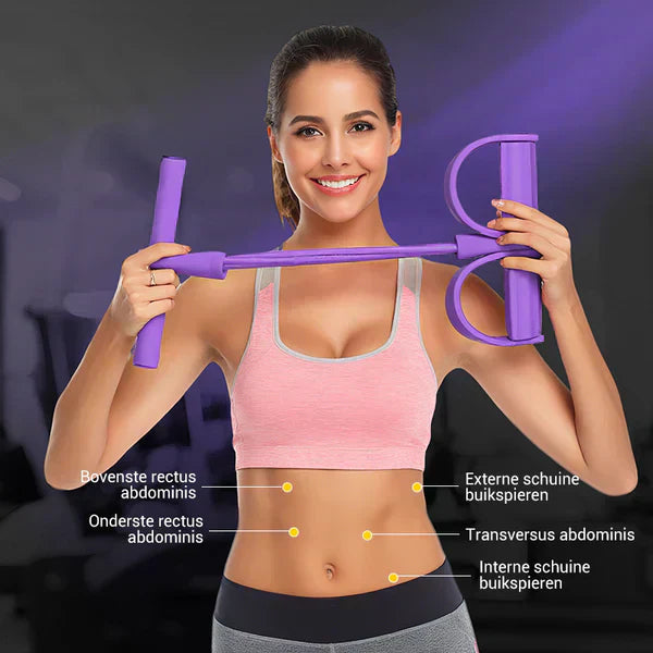 Ganzkörpertrainer mit Widerstandsbändern | Training für Arme, Beine, Bauch und Rücken | TPE mit Latex-Bändern, kompakt & leicht 17