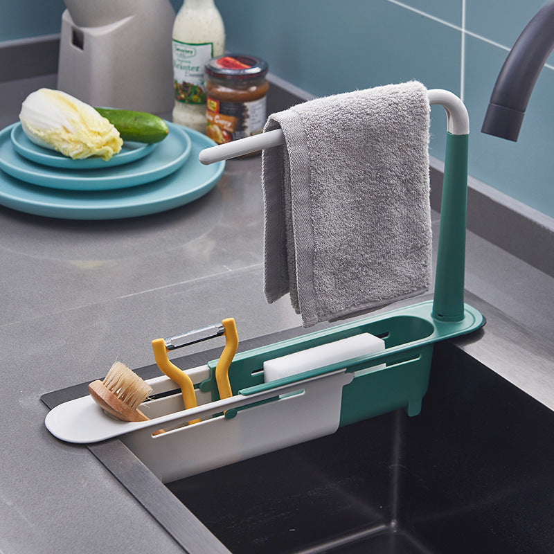 Drainer™ - Aktualisiertes Teleskopregal für Waschbecken