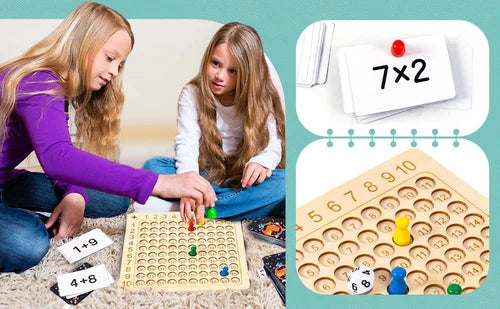 MathSmart™ – Multiplikationsspiel aus Holz für unterhaltsames Lernen