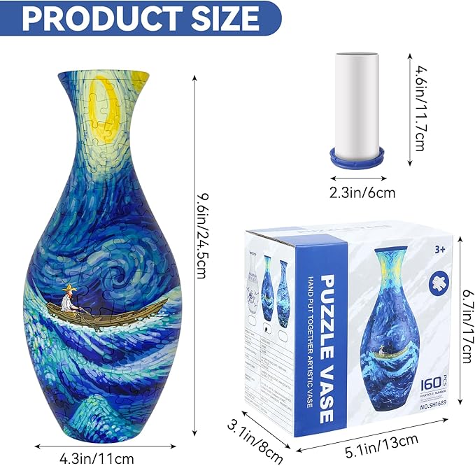 VasePure™ – Puzzle-Blumenvase, die echtes Wasser fasst