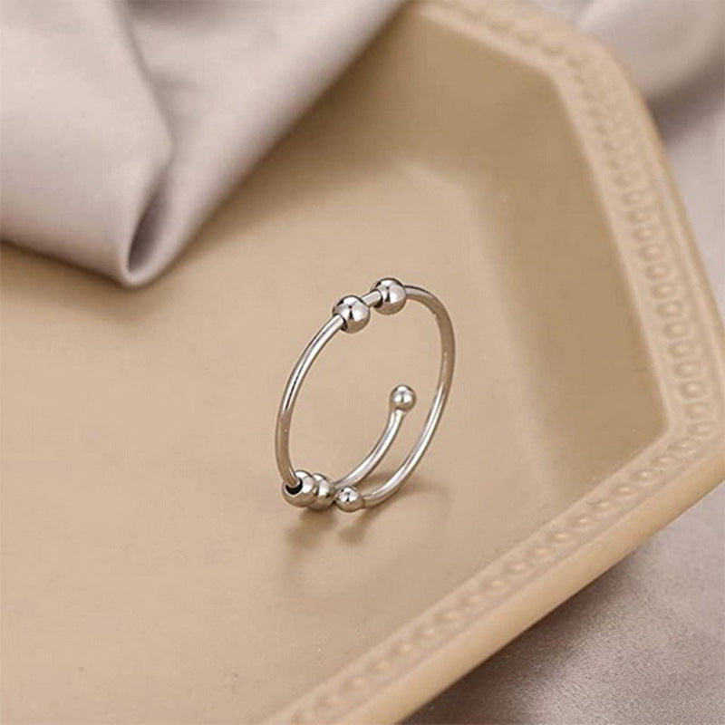 1+1 Gratis | CalmRing - Verstellbarer Angstring Stressabbau mit Stil und Gelassenheit