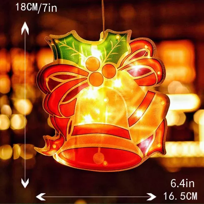 Weihnachts-Lichterkette Silhouette Batteriebetrieben Warmweiß 15