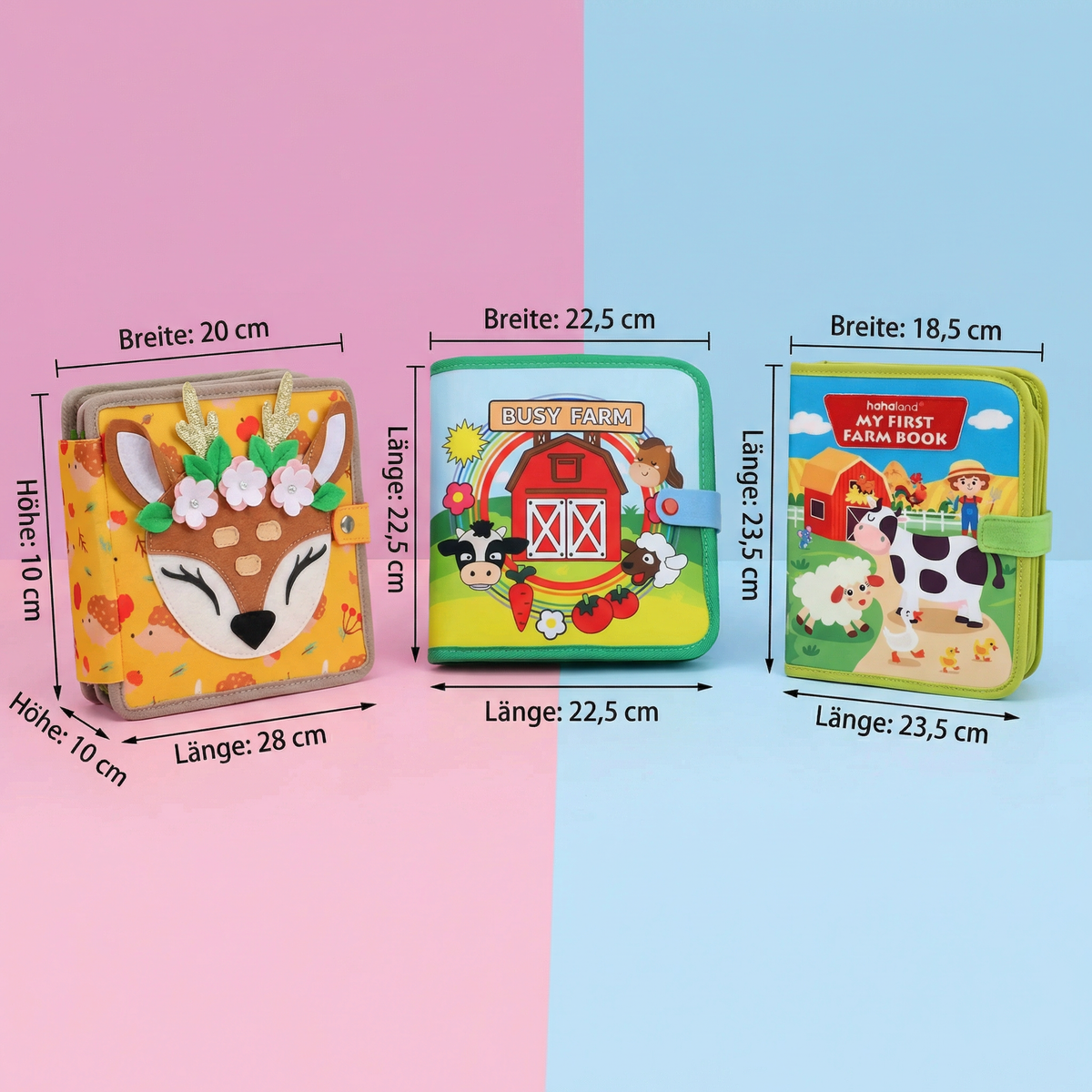 Montessori Lern- & Geschichtenbuch Set 3-teilig | Spielerisches Lernen & Erzählen | Fördert Konzentration bei Kindern 7