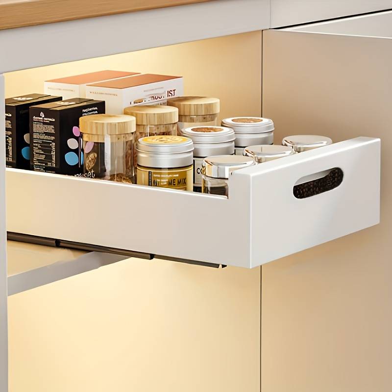 LuxeDraw™ – Verstellbarer Küchenorganizer mit integrierter Schublade