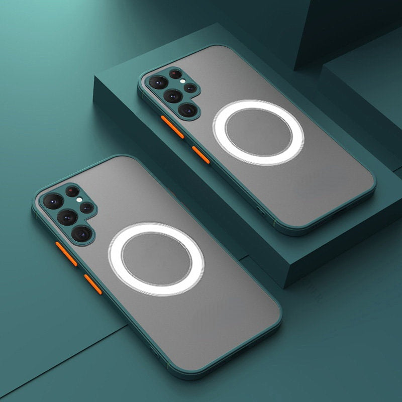 Magnetische Handyhülle für Samsung Galaxy S20 bis S23 | Stoßfester Rundumschutz | Passgenaue Aussparungen für Kamera & Anschlüsse 7