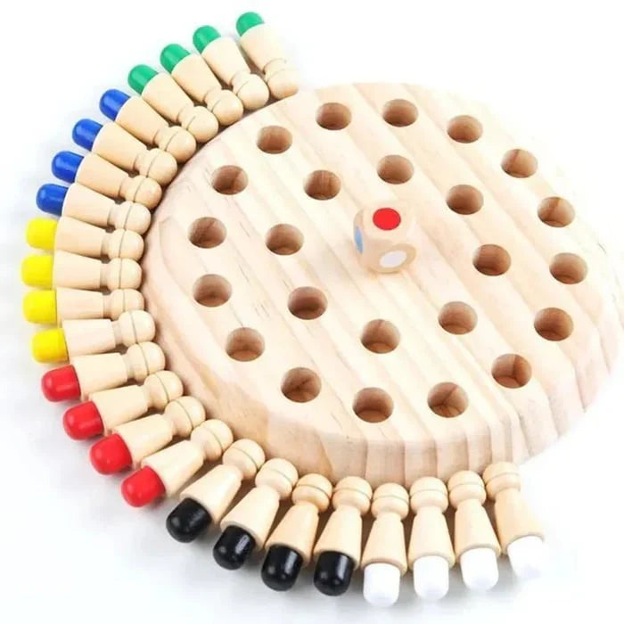 MatchFun™ – Gedächtnis-Streichholzschach aus Holz