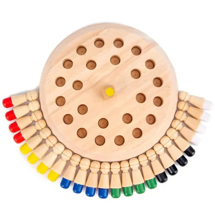 MatchFun™ – Gedächtnis-Streichholzschach aus Holz