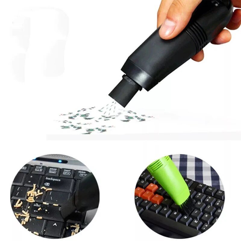 Mini-USB-Staubsauger für Tastatur | Kabellos ohne Batterien, 2 Reinigungsmodi | 70 g kompakt für Laptop, Kamera & Handy 5