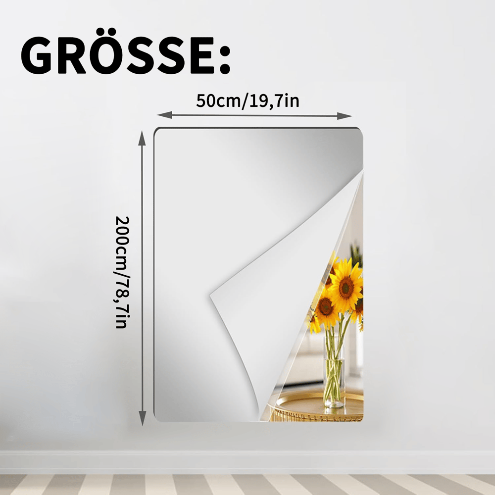 FlexiMirror™ – Flexible, bruchsichere Spiegel-Folie